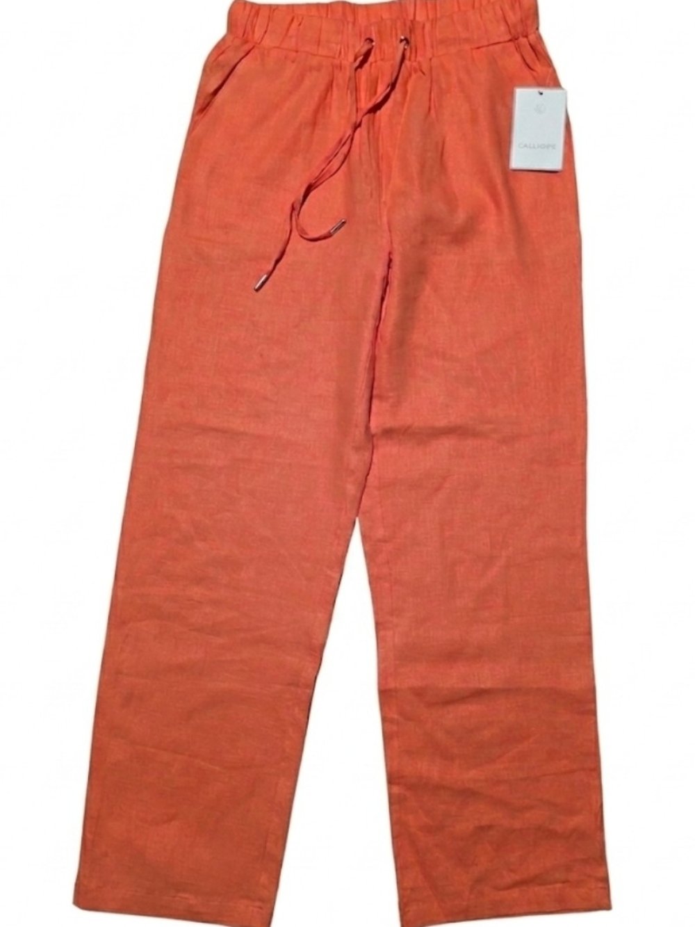 Womans Linen Straight Leg Pants